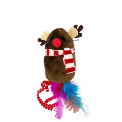 Picture of Bubimex Christmas Cat Toy Mouse | Festive Holiday Play